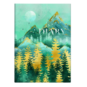 Ежедневник недатированный DIARY арт. 61459 В ГОРАХ / А5, 80 л., твёрдый переплёт, полноцветная печат