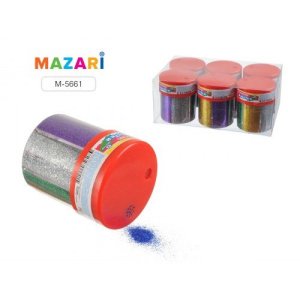 Блёстки декоративные,ассорти 6 цветов,в банке