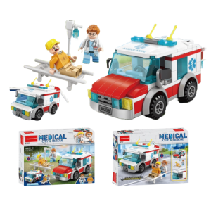 Конструктор /Скорая Помощь/. Состав: набор конструктора - 1 шт., фигурка - 2 шт. Особенности: набор 