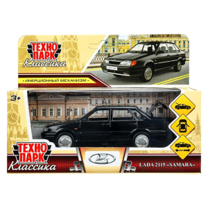 Машина металл ваз-2115 /самара/ длина 12 см,двери,черный,