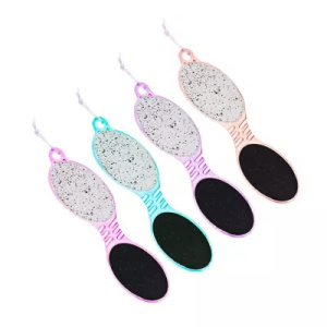 ЮниLook Терка для ног 4 стороны с пемзой и щеткой, с металл. и наждачной поверхностями, 16,5см, 3 цв