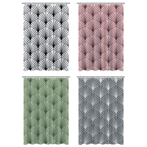 VETTA Шторка для ванной /Перышко, ПЕВА, 30 г/м2, 180х180см, 4 диз. (10702070/011024/5070332, Китайс