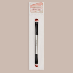 Кисть д/макияжа д/жид подводки и теней 2-х стор скруг 14см чёрн пакет QF 485629 (10511010/310522/307