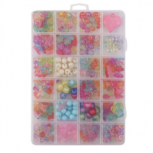 Набор бусин для творчества № 13, ПВХ-упаковка