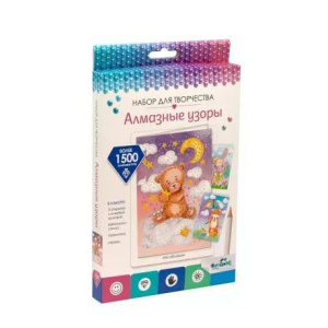 Алмазные узоры. Н-р открыток 3шт в коробке. На облаках. Арт.07508