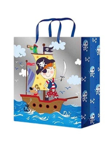 Пакет подарочный с глянцевой ламинацией 18x23x10 см (М) Славный пират, 157 г ППК-4391
