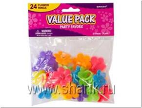 Колечко Цветок с улыбкой 24шт/А