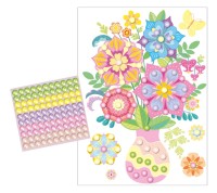 Набор для творчества. Аппликация бусинами Жемчужинка /Букет Летний полдень/ (европодвес)