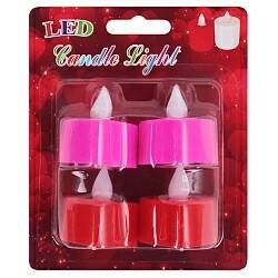 Свечи Led /Сердце/ набор 4шт