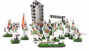 Большой набор солдат /Кутузов 12 героев, постовая будка (39 предметов, 2 игровых аксессуара, 14 фиг