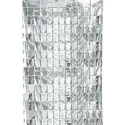 Шторка для фотозоны 1*2 м серебро