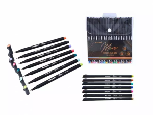 Набор линеров MERO, 0.4 мм, круглый корпус, 36 цветов, ПВХ-упаковка с европодвесом