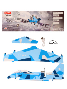 Запускалка-самолет военный (34х29 см) пенопластовый с USB, в коробке. Арт. AN01653