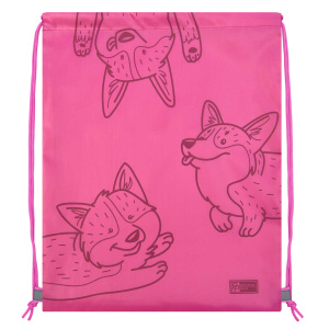 Мешок для сменной обуви арт.54282/ 50 КОРГИ (34х42 см, полиэстер, шелкография в одну краску, 1 отдел