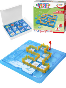 Головоломка.Серия/Веселое IQ-развитие/.Логическая рыбалка(3 уровня сложност.60 заданий)(Арт. И-7833)