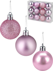 Набор ёлочных шаров 12 шт Новогодняя нежность, 4 см НУ-5634