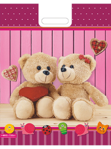 Пакет полиэтиленовый вырубной  Мишутки 38х47/60 мкм НФ-00012344