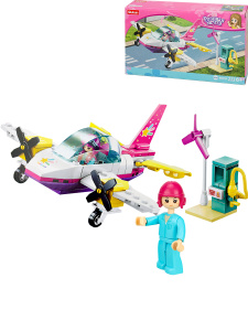 Конструктор пластиковый Sluban Розовая мечта. Самолет (111 дет., 1 фигур.) (Арт. M38-B0921B)