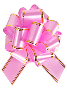 Бант-шар Золотое сечение, 5 см, розовый БЛ-6491