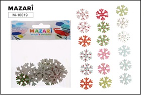 Пуговицы декоративные деревянные CORAL, ассорти 18 дизайнов, ОПП- упаковка