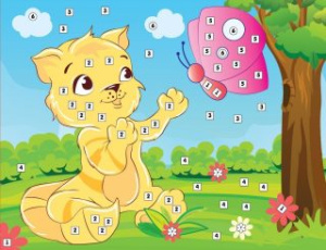 Н-р д/творч. Аппликация /Кот и бабочка/