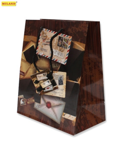 Пакет подарочный Письма (M) ПП-6778