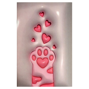 Тетрадь, 32 л. дизайнерский блок(клетка), арт. 70426/ 3D-ЛАПКА/ 141х215 мм, А5 мягкий переплёт (2 ск