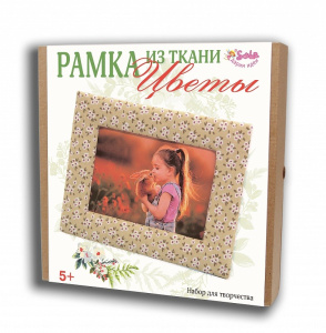 2325цве Рамка из ткани Цветы