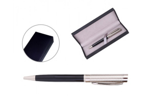 Ручка шариковая с поворотным механизмом ARGOS BS в подарочной упаковке , СИНЯЯ, чернила на масляной 