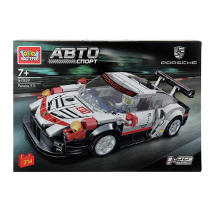 Конструктор СУПЕРКАР porsche, 314 дет. Город мастеров в кор.48шт