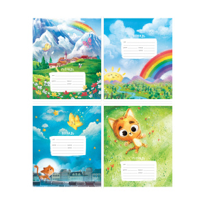 Тетрадь 12л., клетка ArtSpace /Животные. Приключение Котенка/ Т12к_49276