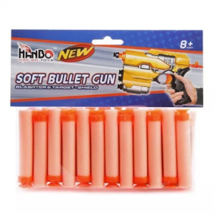 Набор мягких пуль с присосками, в комплекте 24 шт