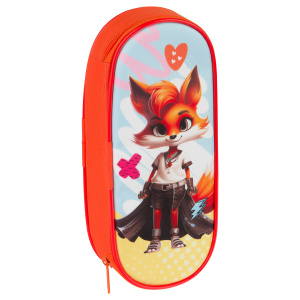 Пенал корпусный 1 отделение, 220*95*50 Мульти-Пульти /Лисичка/, полиэстер