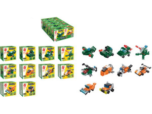 Конструктор пластиковый /Городская техника/ (10 шт. в шоубоксе) ( Арт. 2106Q) кратно 10