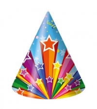 Колпак 16см. (6 шт) Звёзды 2-16-0020