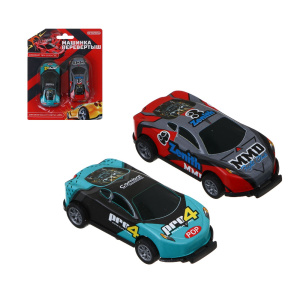 ИГРОЛЕНД Набор Машинка-перевертыш /Оборот 360/, 2 шт., металл, 13х16,2х3см, 2 дизайна (10702070/1506