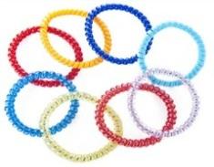 Резинки для волос ПРУЖИНКА узкие. 5 шт. в упаковке.