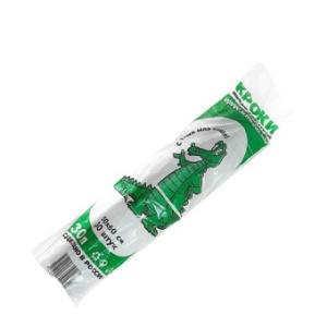 Пакеты для мусора 30л 30шт 12мкм черные (ПНД) РОМАШКА КРОКИ