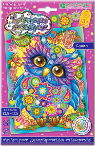 Набор для изготовления картины /Совка/ (антистресс)