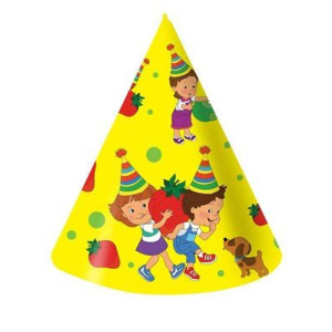 Колпак 21 см. (10 шт.) Дети и клубника 2-21.10-0008