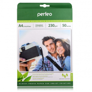 Фотобумага PERFEO А4 (210х297) глянцевая (PF-GLA4-230/50) (G04) 50л, 230г/м2