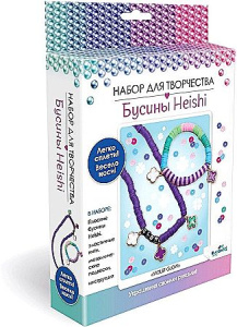 Набор для творчества. Украшения своими руками. Бусины Heishi. Violet Glow. Арт. 08308
