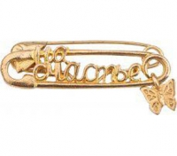 Булавочка на счастье /Бабочка/ (3 см, пакет с европодвесом) Т-6418