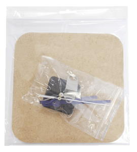 Заготовка часы (квадрат) с механизмом (европодвес)