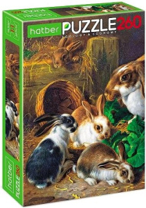 /ECO/ ПАЗЛЫ-ИГРА 260 ЭЛЕМЕНТОВ А4ф 220х330мм  -Мама и малыши-