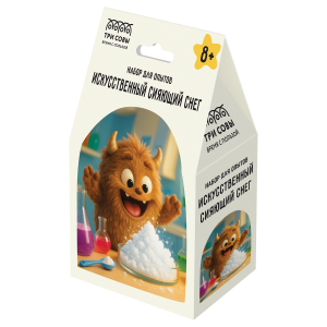 Набор для проведения опытов ТРИ СОВЫ /Искусственный сияющий снег/ EX173T