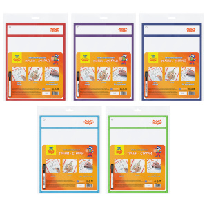 Папка многоразовая /Пиши-стирай/ Мульти-Пульти для письма и рисования, с маркером, ассорти, европодв