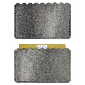 Чехол д/пласт. карт арт.48397/100 ДИСКО ГРАФИТОВЫЙ (60х105 мм, блинтовое тиснение, 2 отделения, обст