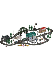 Железная дорога Электрический поезд,разм.в собр.виде 100х60,5х17 см, свет, звук,в кор(Арт.Y26050042)