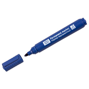 Маркер перманентный OfficeSpace /8004А/ синий, пулевидный, 3мм 265703 